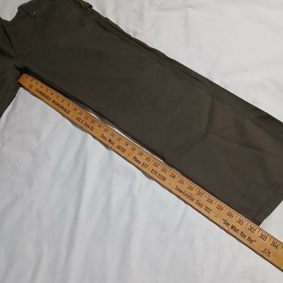 NWT DICKIES 38x34 Men's Olive Relaxed Fit Canvas Carpenter Pants 100% Cotton - Picture 11 of 13